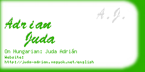 adrian juda business card